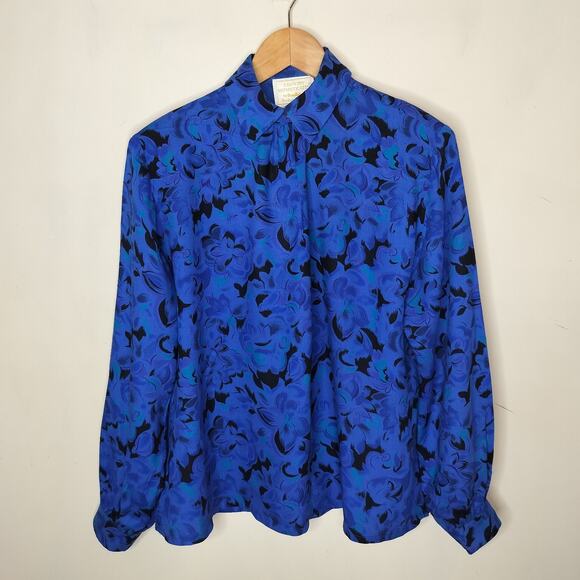 Vintage Pendleton Country Sophisticates Blouse Floral - Picture 1 of 11